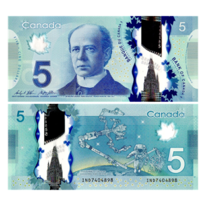 5 Canadian Dollar Notes Online