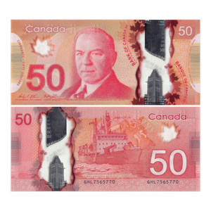 50 Canadian Dollar Banknotes Online