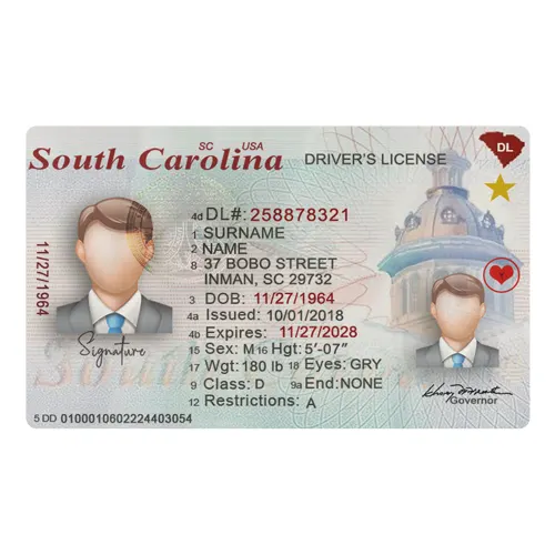 Buy South Carolina Driver’s License Online